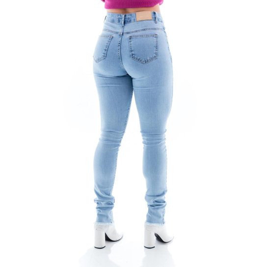 Calça Jeans Feminina Arauto Modelagem Skinny - Jeans Claro