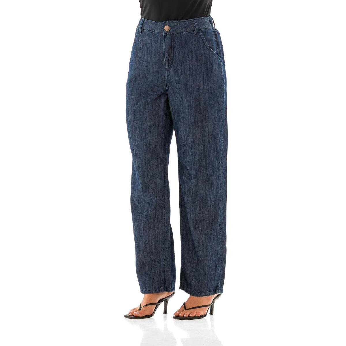 Calça Jeans Feminina Arauto Reta Leve