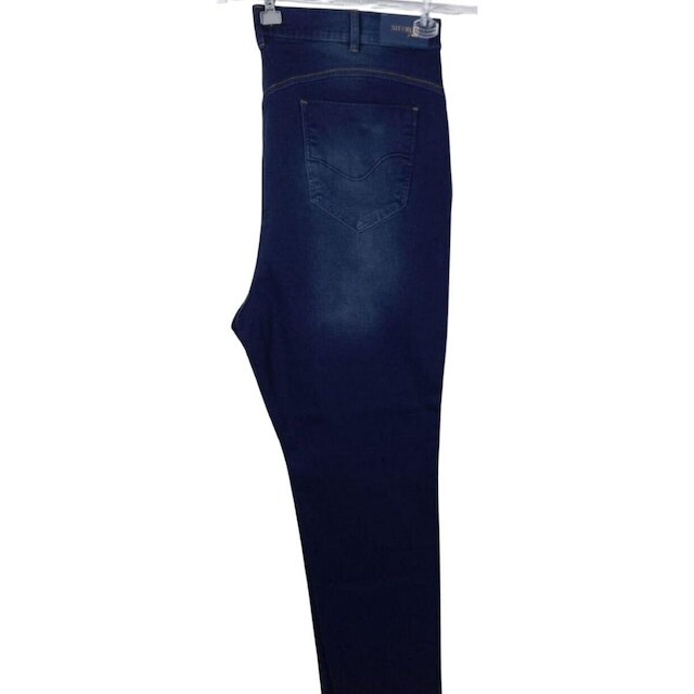 Calça Jeans Feminina Cigarrete Oversized Plus Size Hiper Destroyed Shyros
