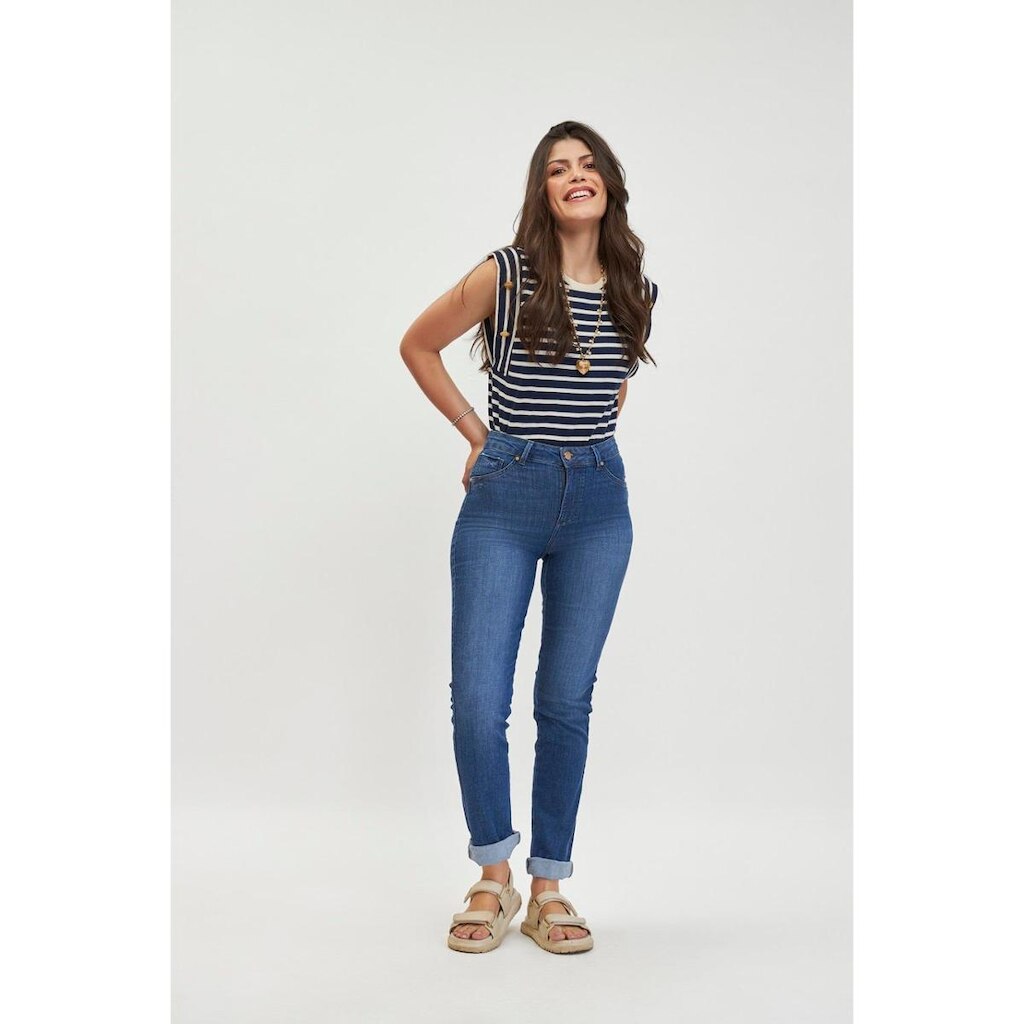 CALÇA JEANS FEMININA LYCRA TRADICIONAL RETA - YOUNG STYLE