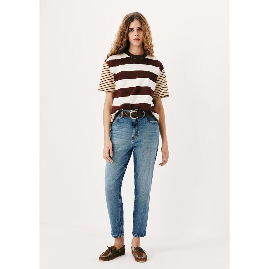 Calça Jeans Feminina Reta Cintura Alta