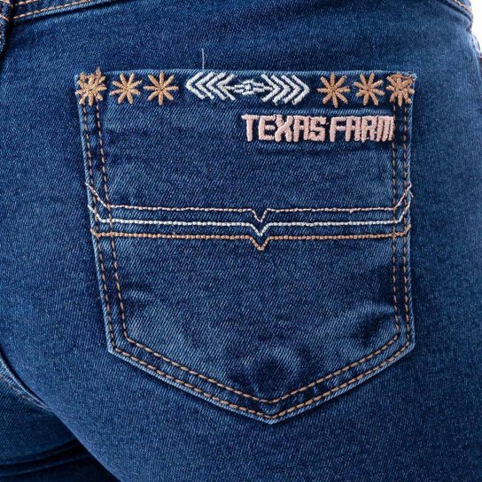 CALÇA JEANS FEMININA TEXAS FARM - SPUR - PDF036