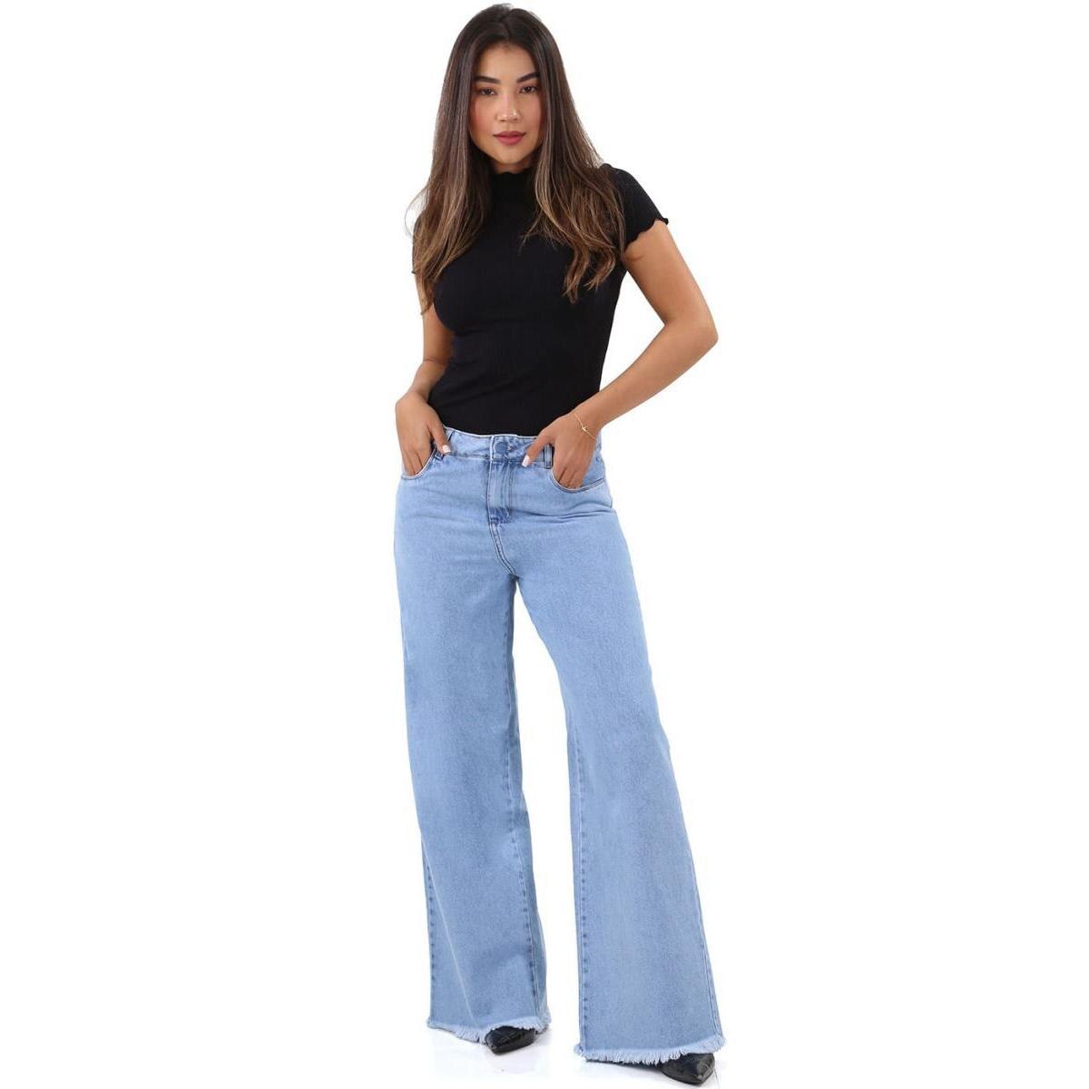 Comprar Calça Wide Leg Destroyed - a partir de R$135,70 - dith loja