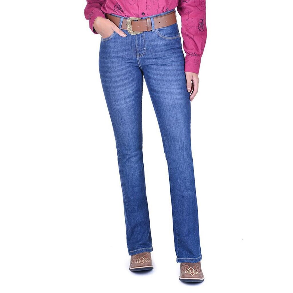 Calça Jeans Feminina Wrangler Cint Media Boot Cut 09MWZHD32