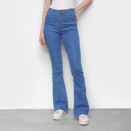 Calça Jeans Flare Hering Feminina Azul Claro Netshoes