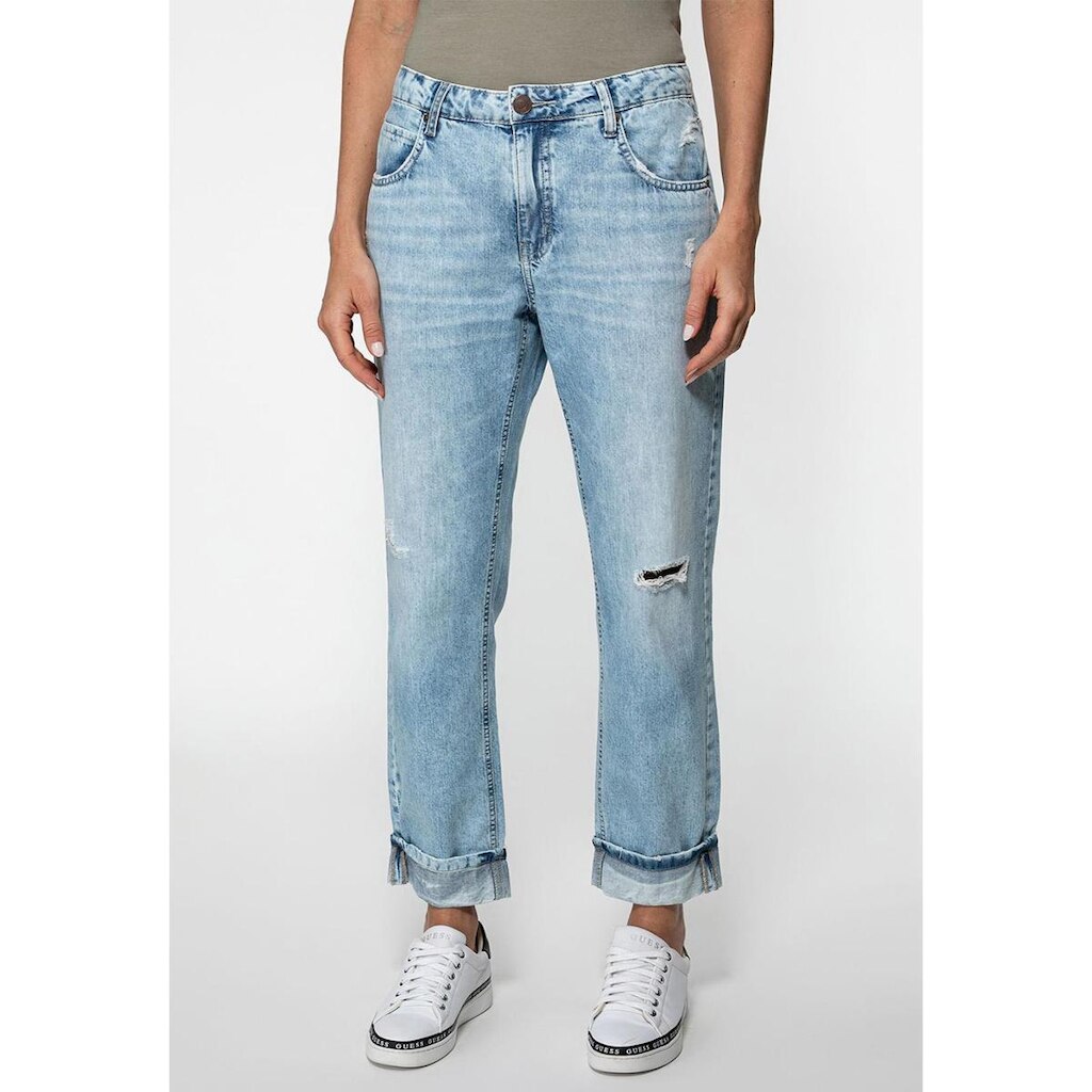 Calça Jeans Guess Boyfriend Azul Claro