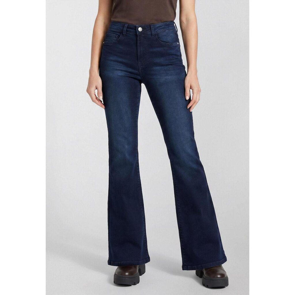 Calça Jeans Guess High Flare Azul Escuro