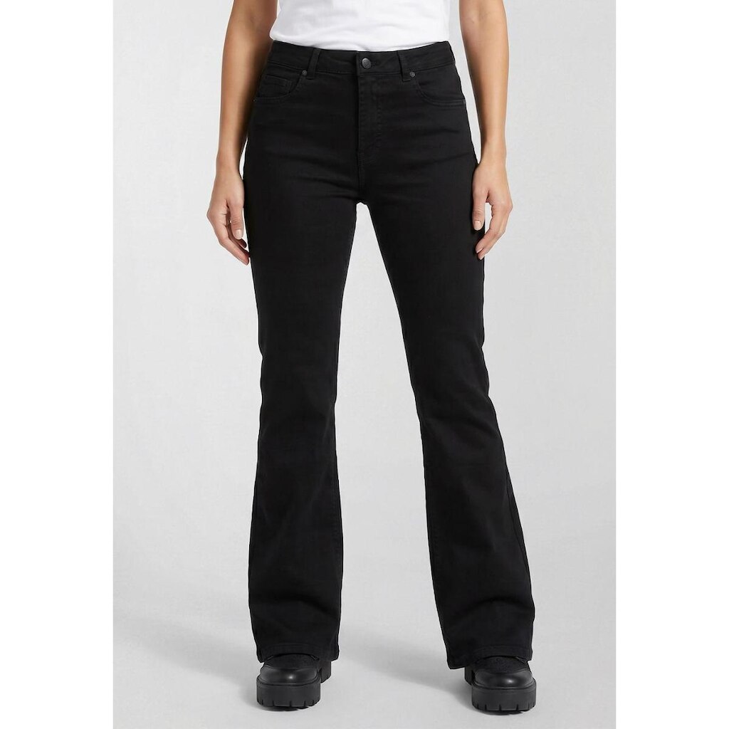 Calça Jeans Guess High Flare Preto