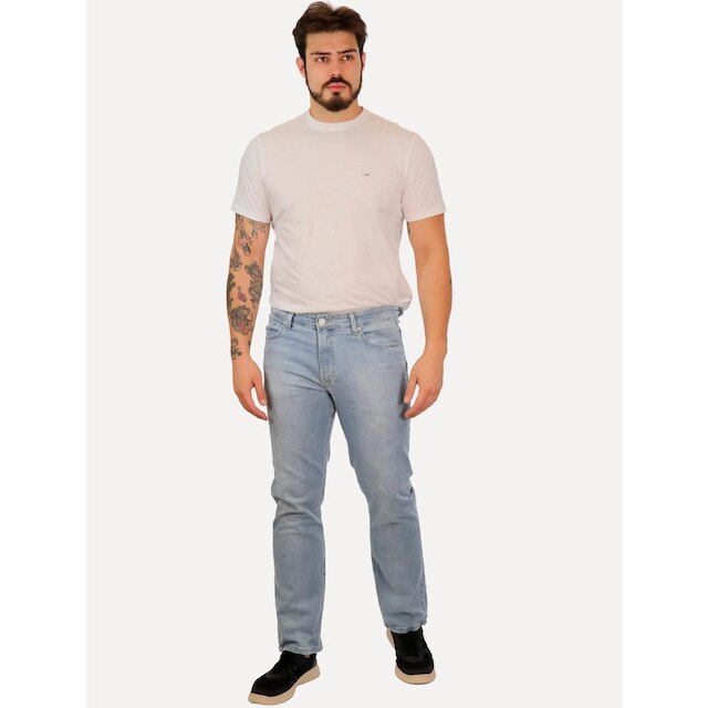 Calça Jeans Guess Masculina Slim Light Wash Clara