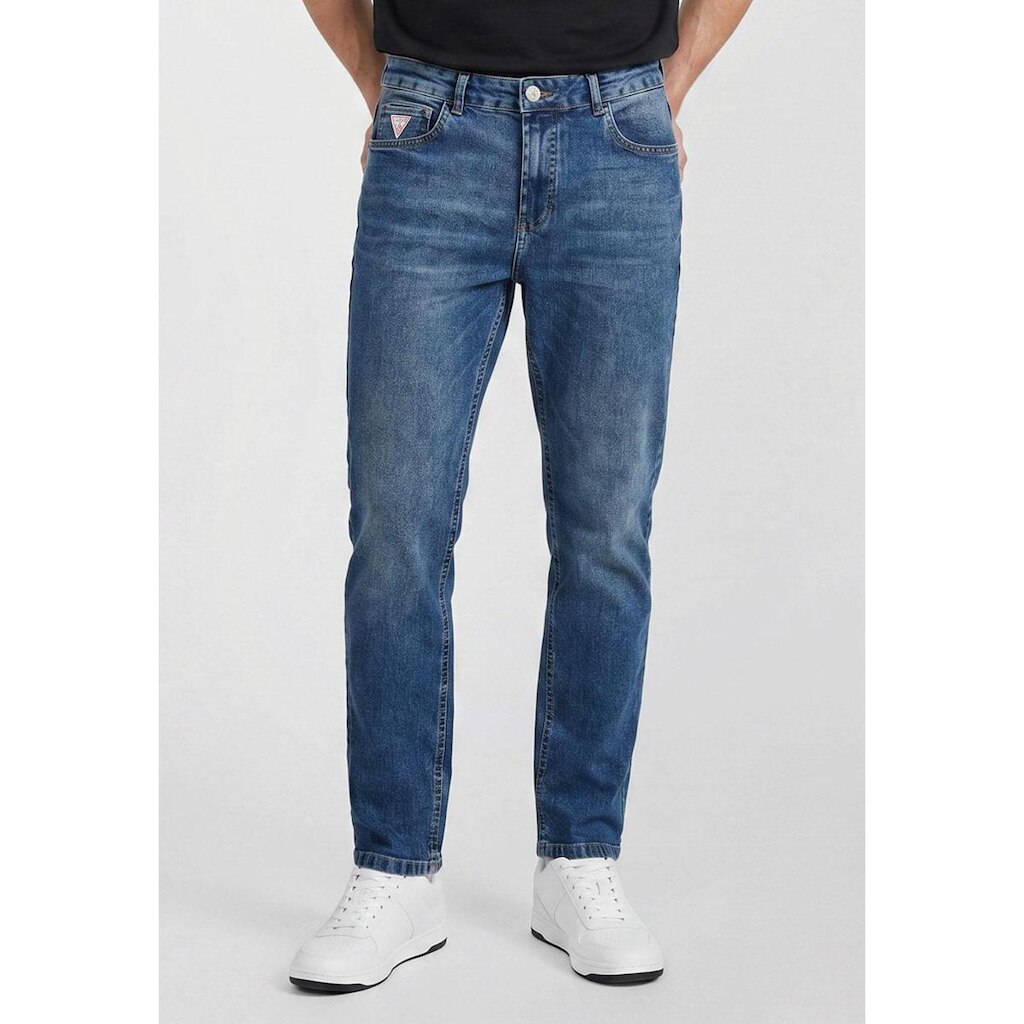 Calça Jeans Guess Slim Straight Azul
