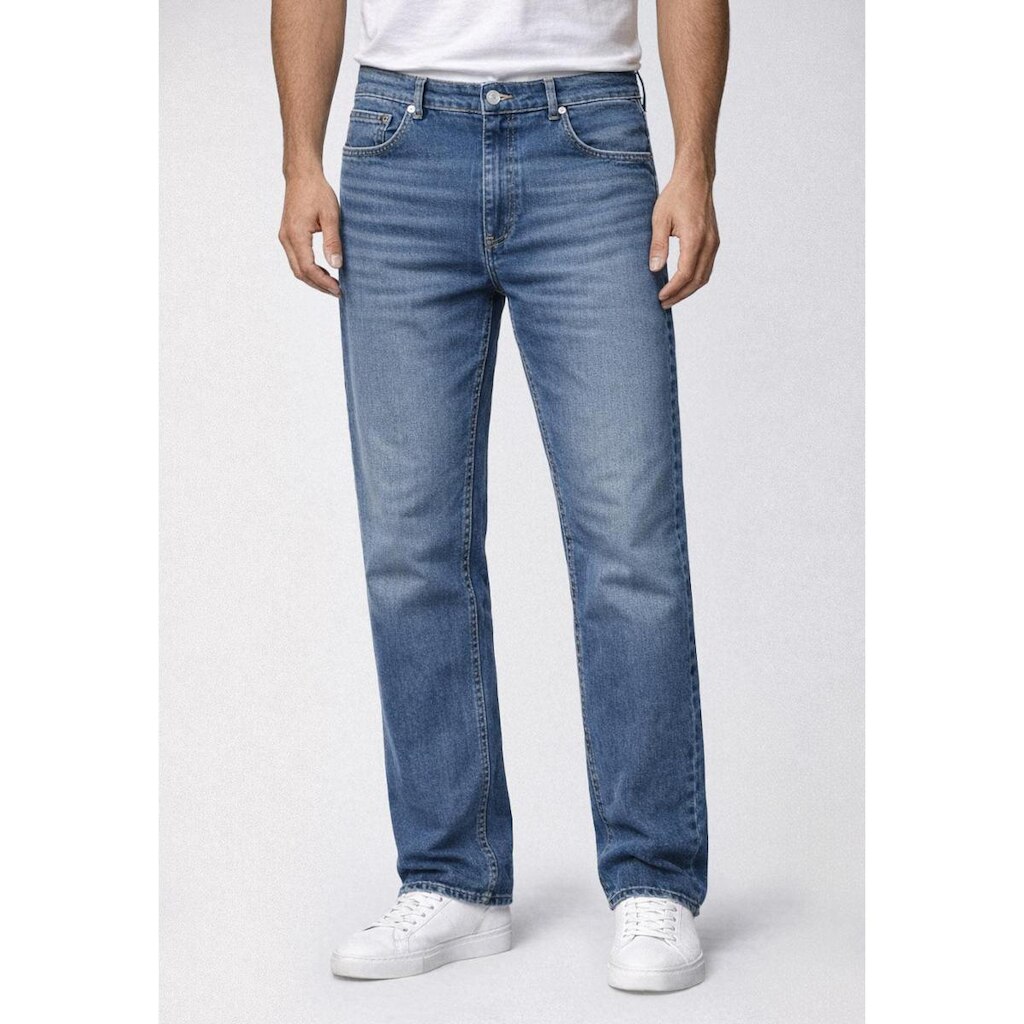 Calça Jeans Guess Tapered Puidos Azul