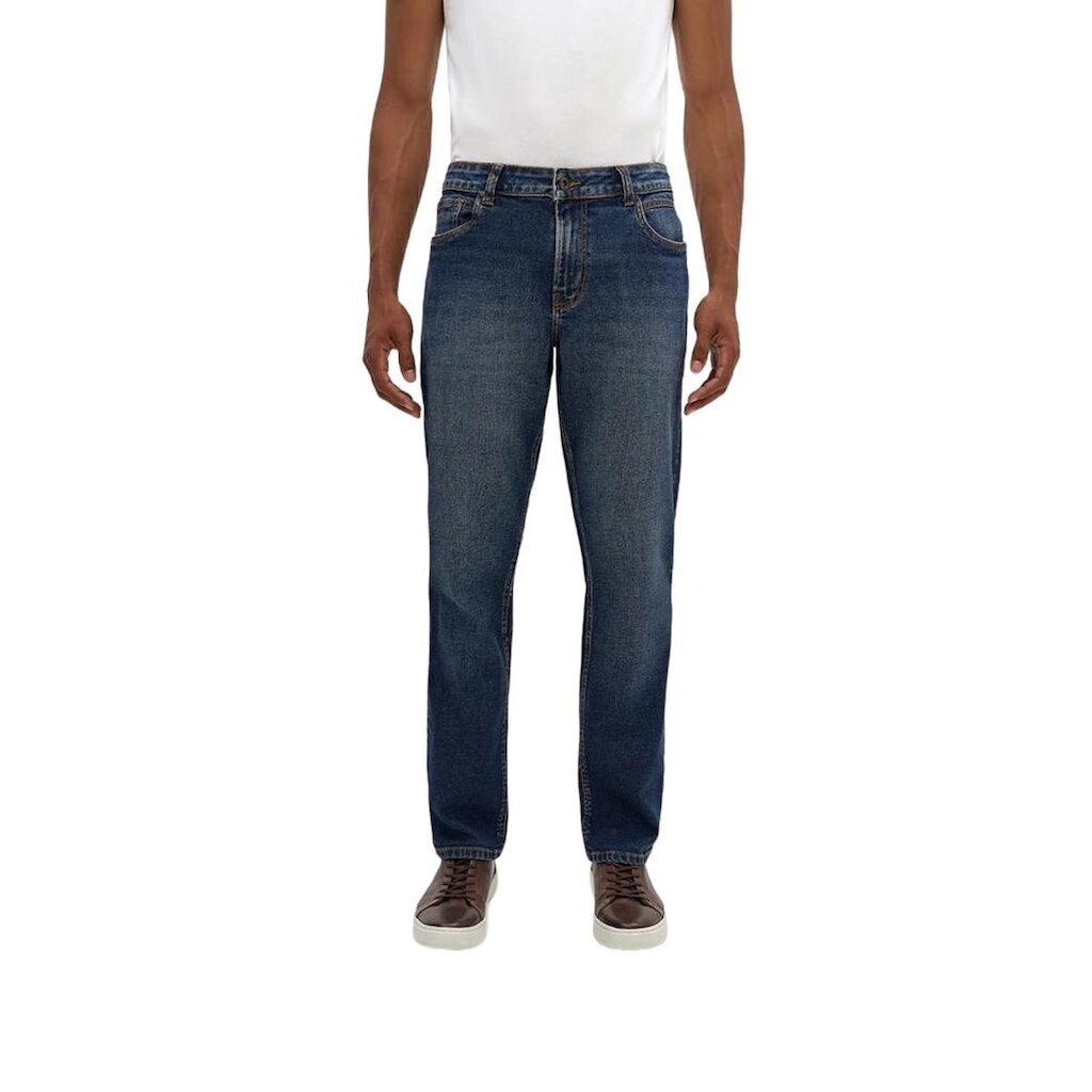 Calça Jeans Hangar 33 Reta Azul Médio Tam. 40