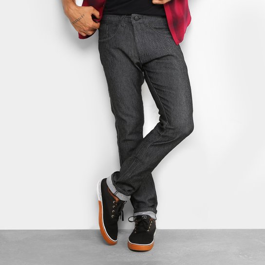 Calça Jeans HD Slim Conf Masculina - Preto Menor preço em Calça Jeans HD Slim Conf Masculina - Preto