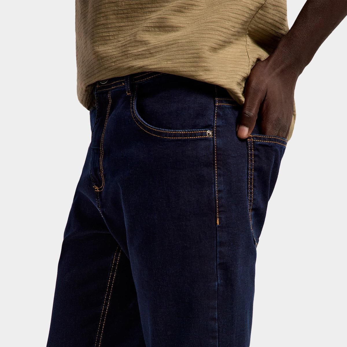 Calça Jeans Hering Casual Masculina - 4