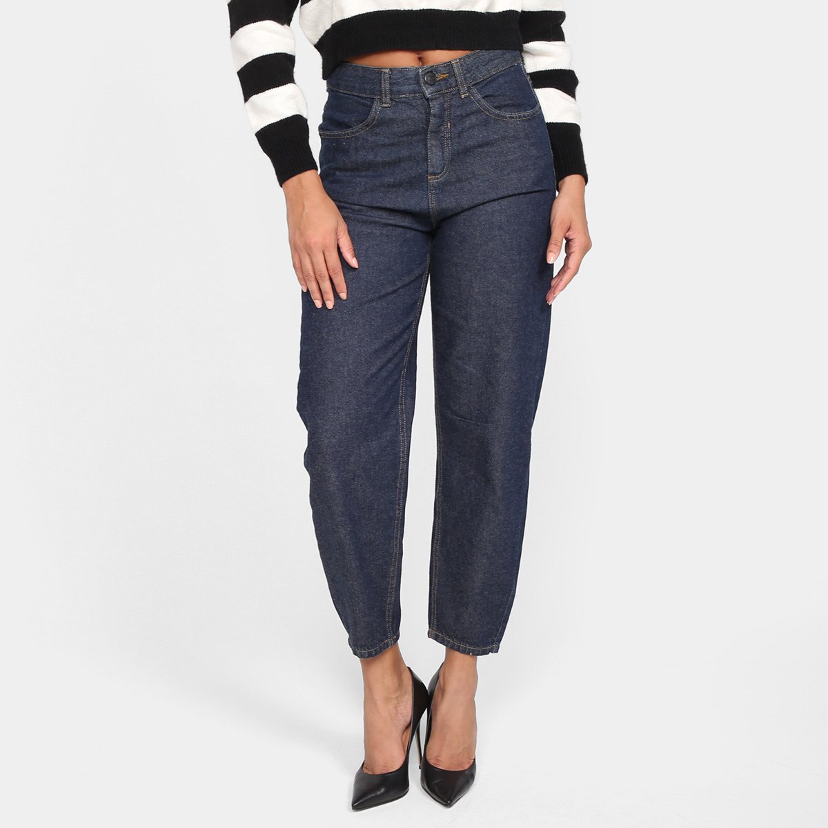 Calça Jeans Hering Cintura Alta Feminina Menor preço em Calça Jeans Hering Cintura Alta Feminina