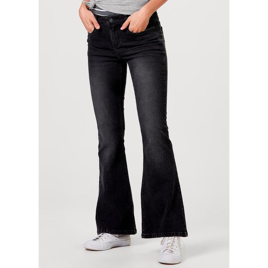 Calça Jeans Hering Flare Com Lavação Estonada Feminina - Preto é ruim? Calça Jeans Hering Flare Com Lavação Estonada Feminina - Preto é boa?