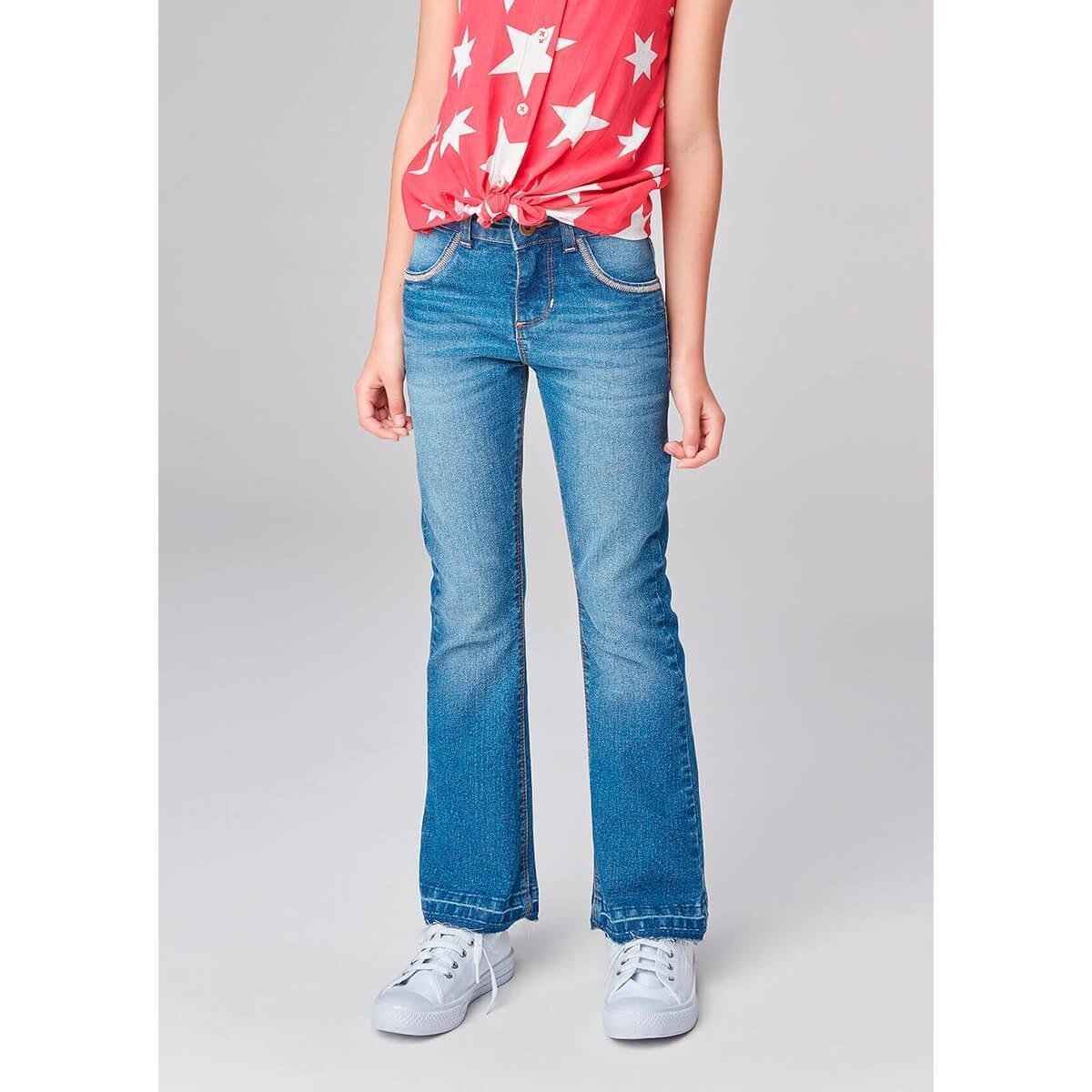 calça flare infantil feminina