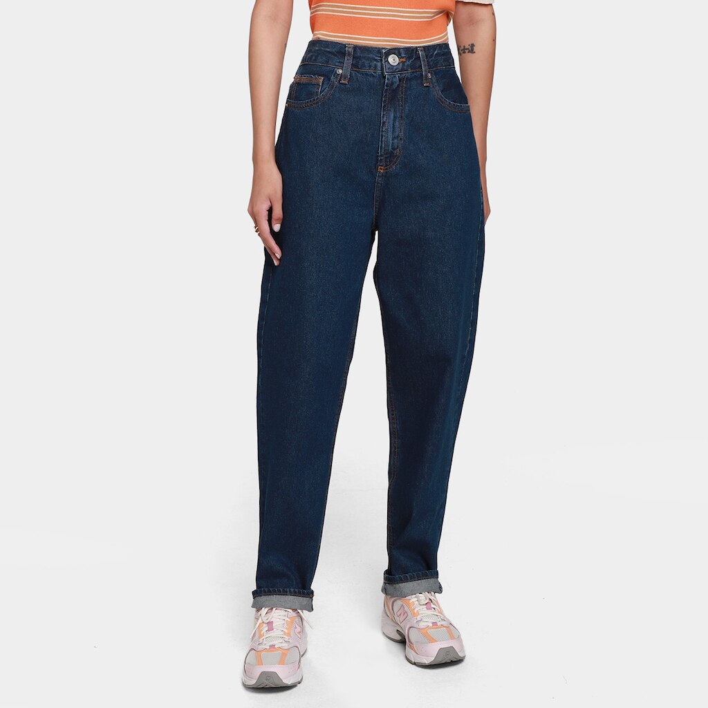 Calça Jeans Hering Mom Cintura Alta Feminina