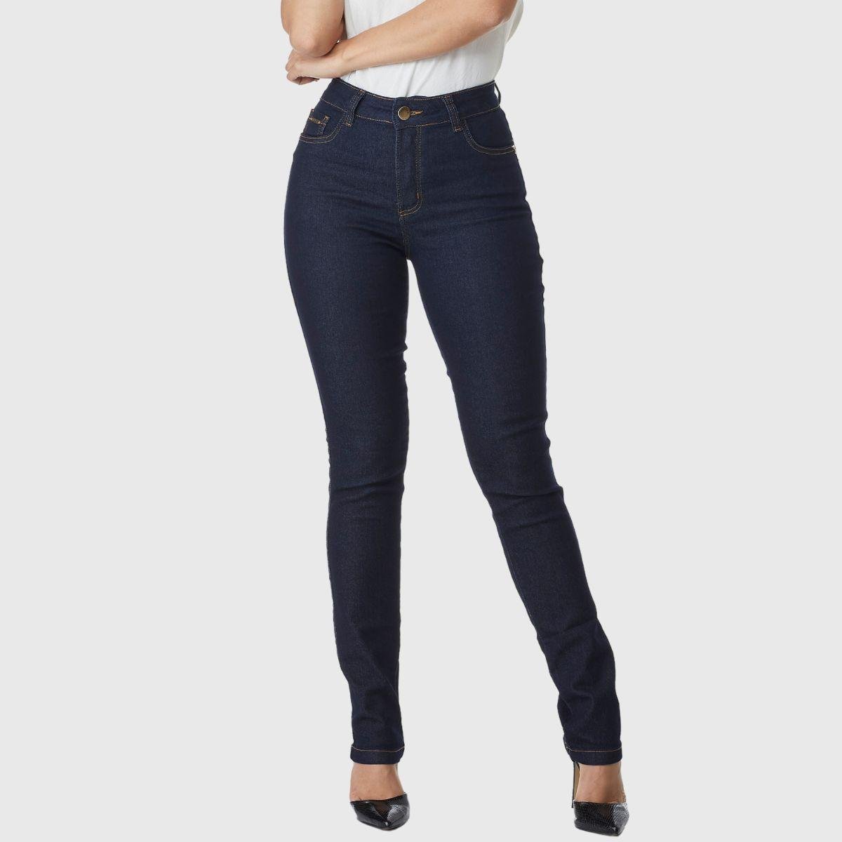 Calça Jeans HNO Jeans Skinny Classic com Elastano Azul Escuro Menor preço em Calça Jeans HNO Jeans Skinny Classic com Elastano Azul Escuro
