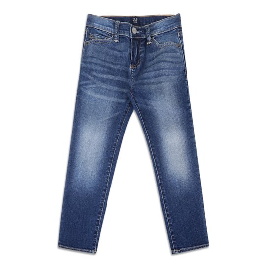 Calça Jeans Infantil GAP Estonada Masculina - Azul Menor preço em Calça Jeans Infantil GAP Estonada Masculina - Azul