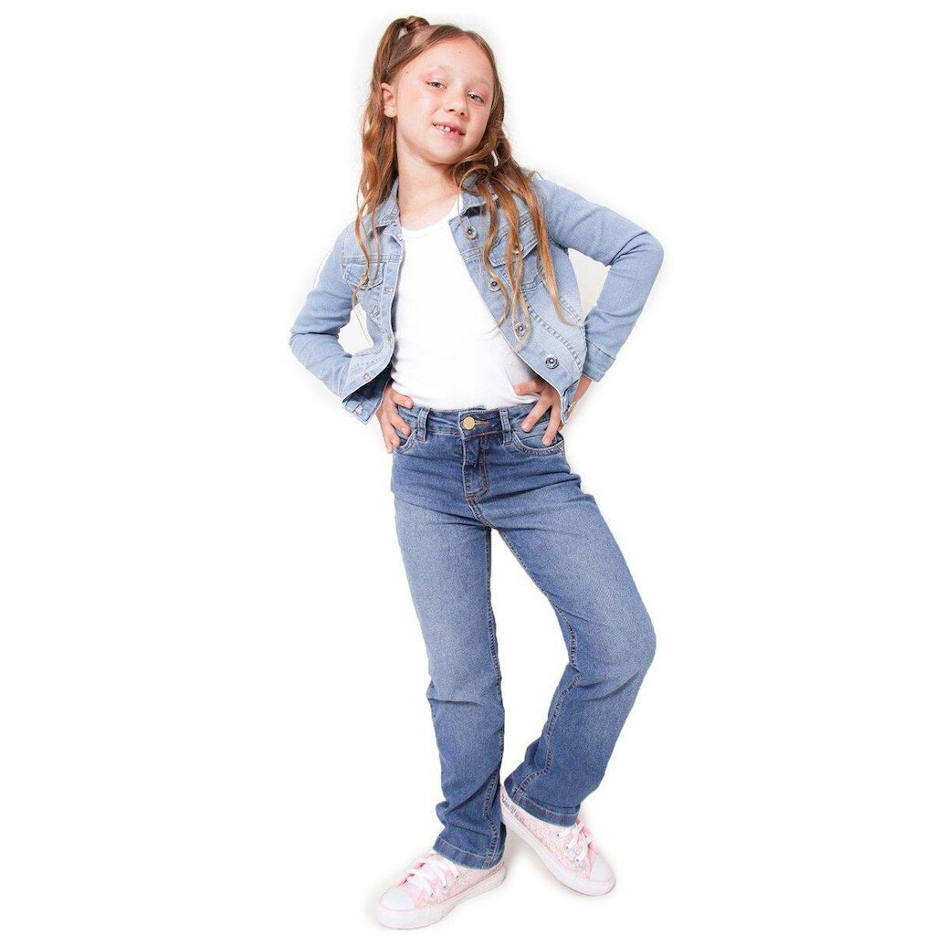 Calça Jeans Infantil Menina Reta