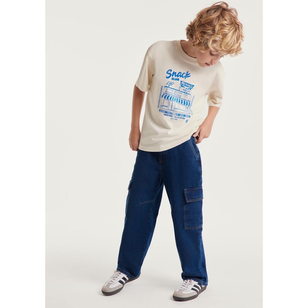Calça Jeans Infantil Menino Reta