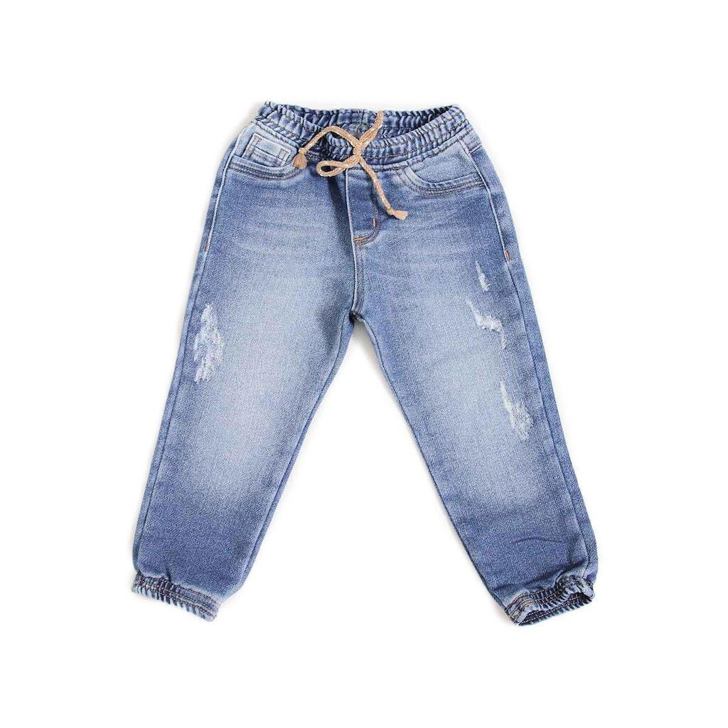 Calça Jeans Infantil Moletom Menino Jogger