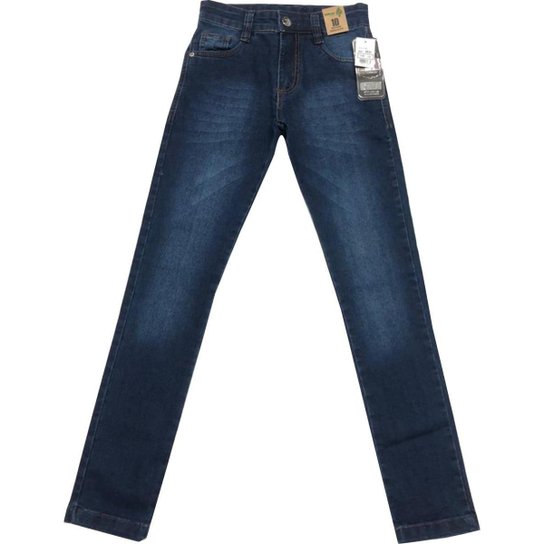 Calça Jeans Juvenil Oliver Slim Masculina - Azul Menor preço em Calça Jeans Juvenil Oliver Slim Masculina - Azul