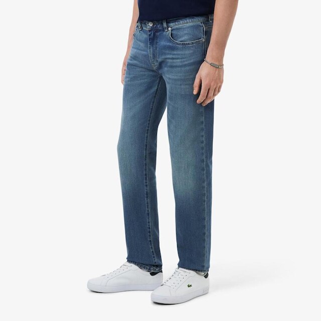 Calça Jeans Lacoste Slim Fit Indigo com 5 Bolsos - Jeans | Netshoes