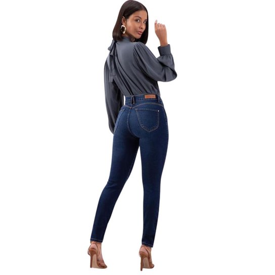 Calça Jeans Lunender Redux Azul Tam. 44