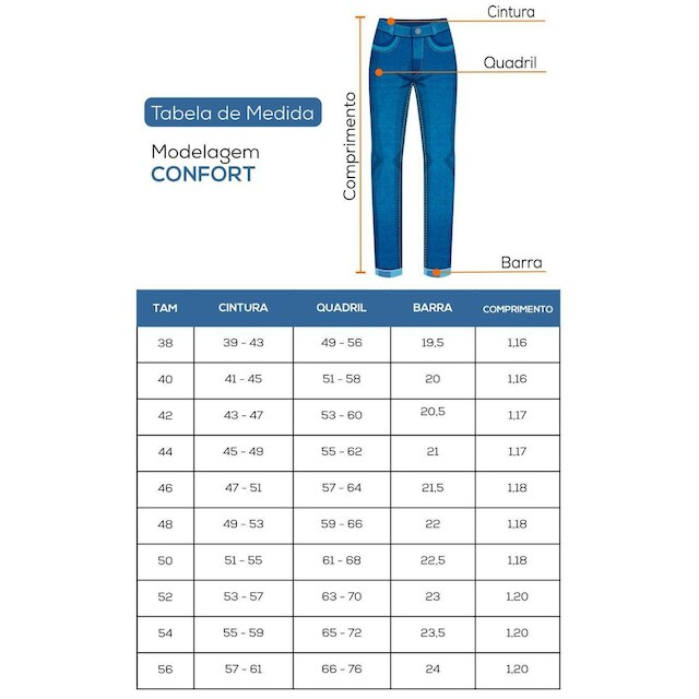 Calça Jeans Masculina Arauto Confort Kaihara Megaflex