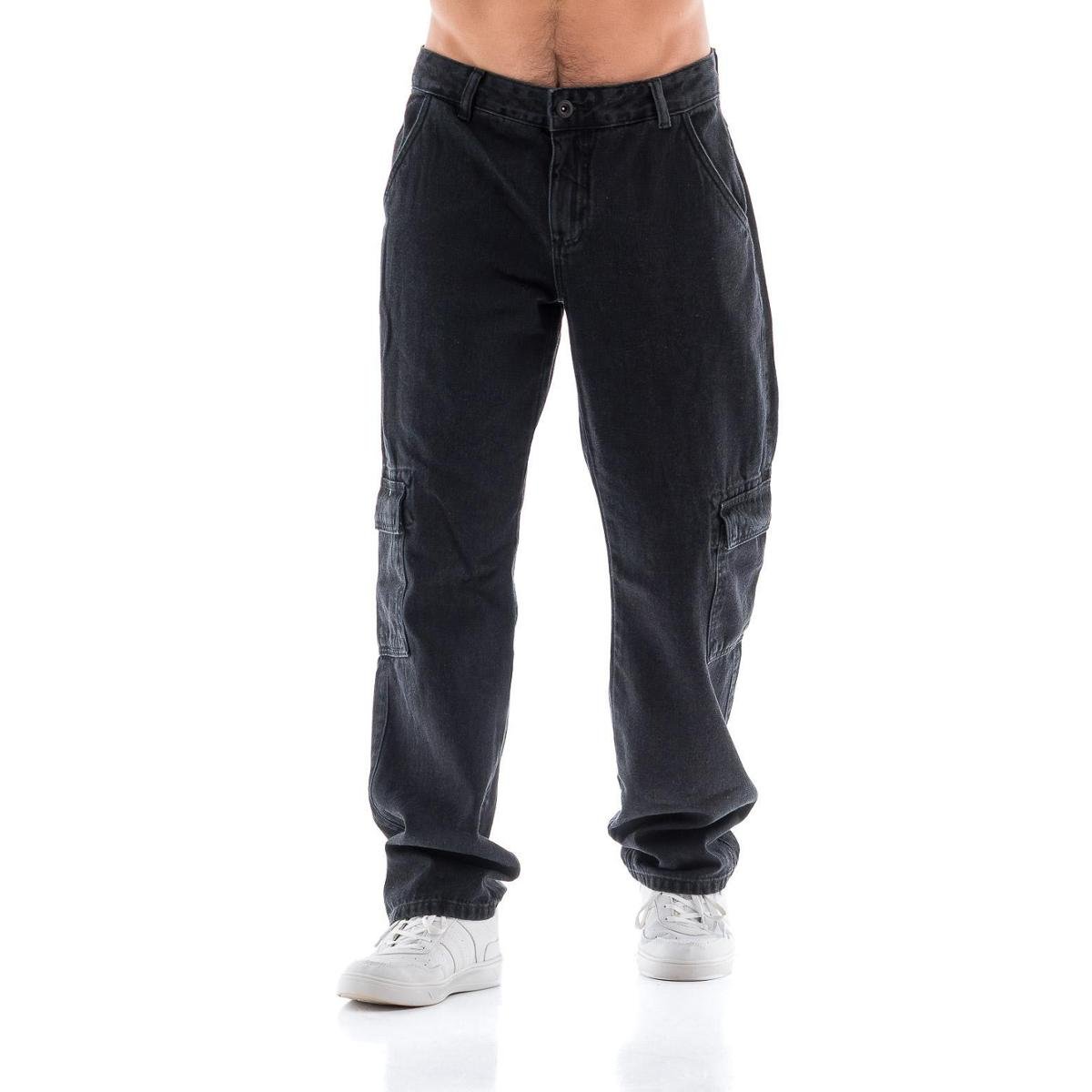 Calca Cargo Preta Masculina em promoção na Netshoes!