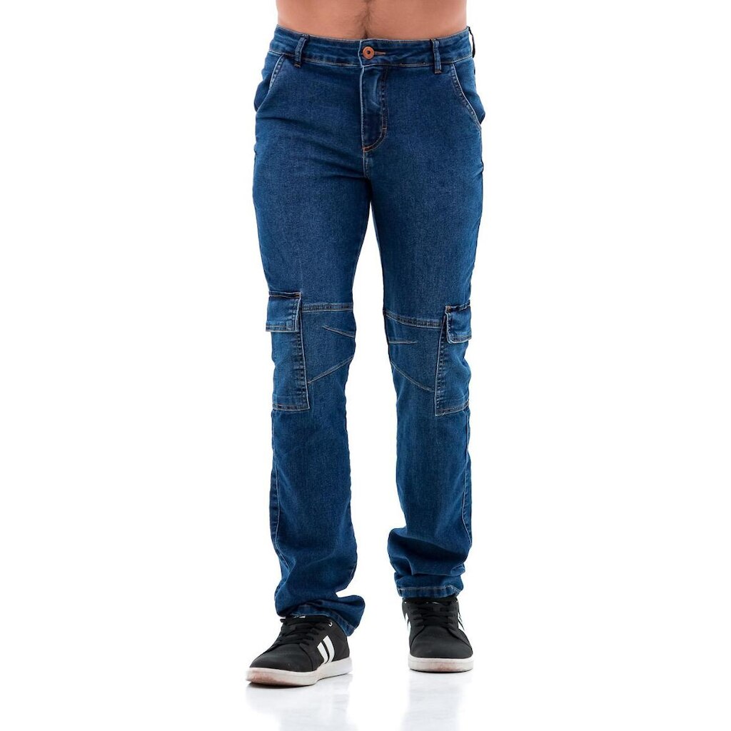 Calça Jeans Masculina Arauto Slim Cargo