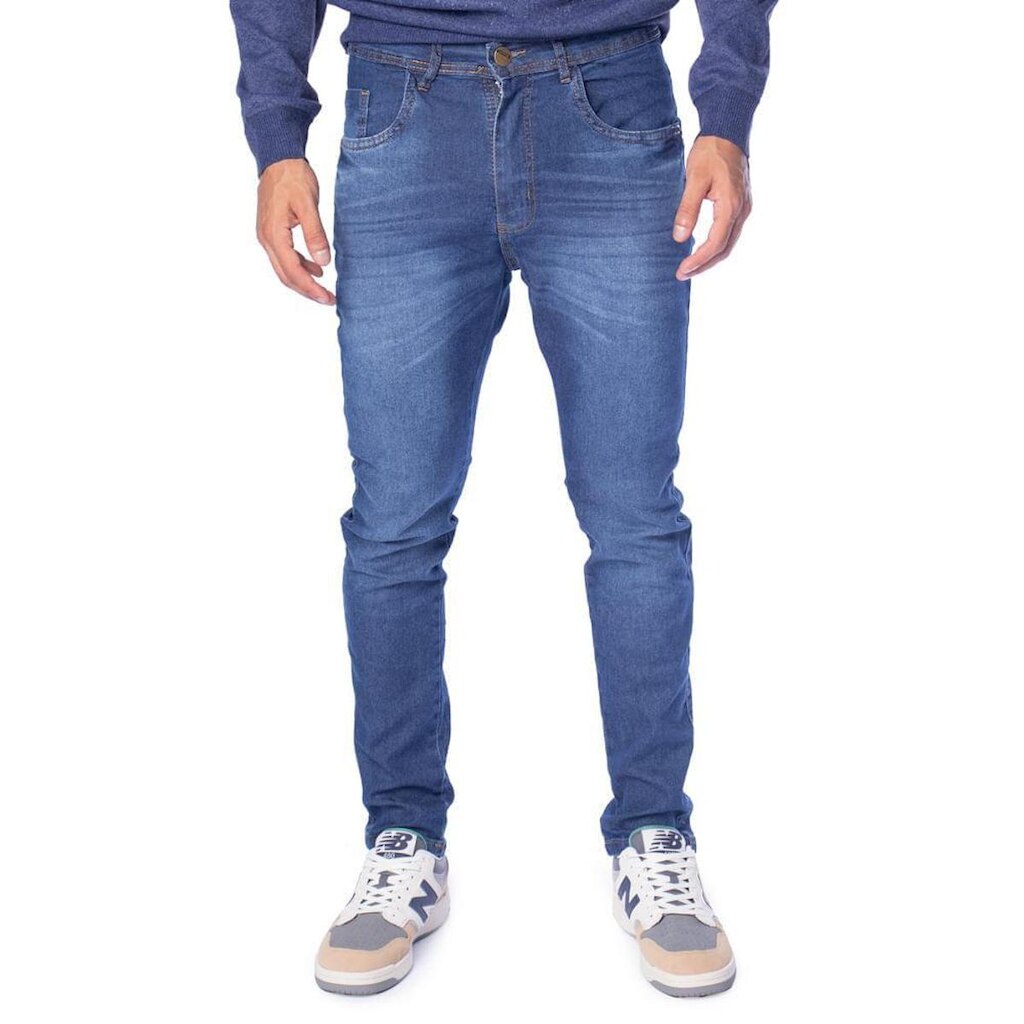 Calça Jeans Masculina Black River Ajustada Azul Tradicional