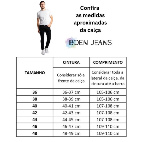 Calça Jeans Masculina C/ Elastano Qualidade Premium