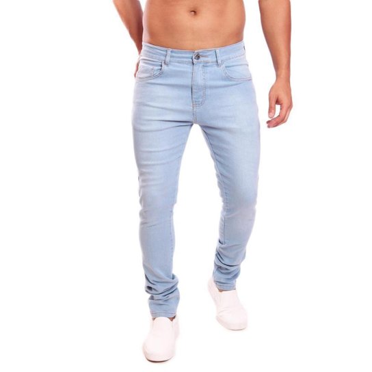 Calça Jeans Masculina Com Elastano OMG Denim Skinny Clara
