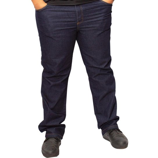 Calça Jeans Masculina Escura Tradicional Para Trabalho Reta Serviço Atacado Uniforme - Azul Menor preço em Calça Jeans Masculina Escura Tradicional Para Trabalho Reta Serviço Atacado Uniforme - Azul