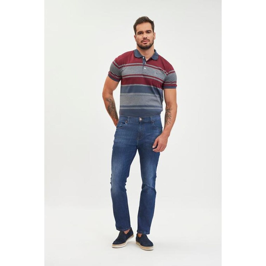 CALÇA JEANS MASCULINA LYCRA TRADICIONAL RETA - YOUNG STYLE