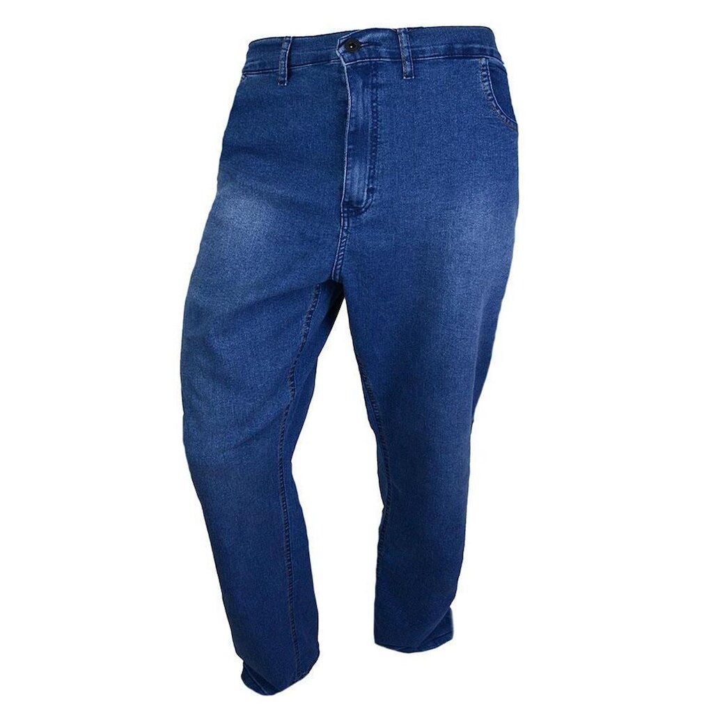 Calça Jeans Masculina Ogochi Plus Size 5 Pockets Azul - 0025