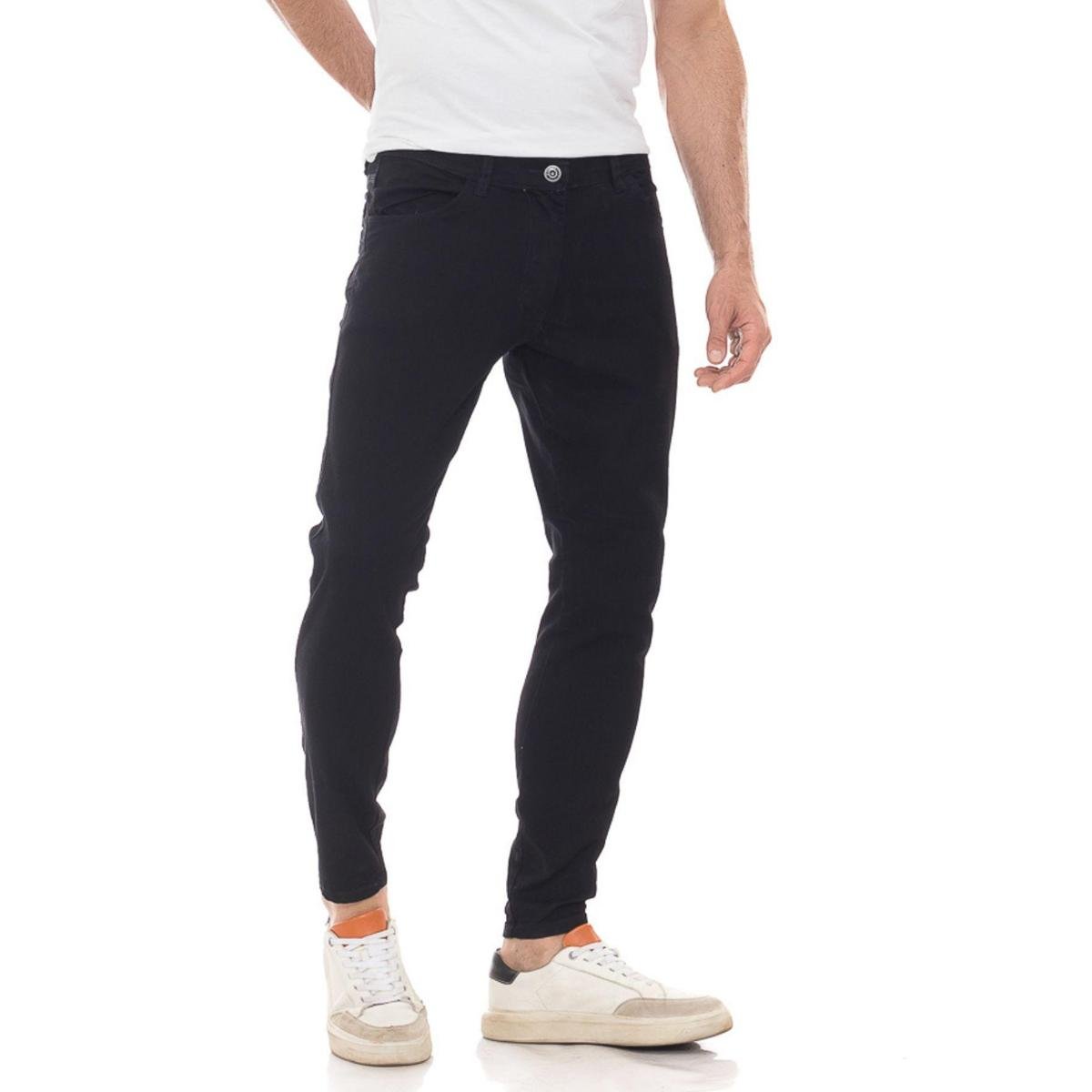 Calça jeans Masculina Skinny Black Street Premium - Menor preço em Calça jeans Masculina Skinny Black Street Premium -