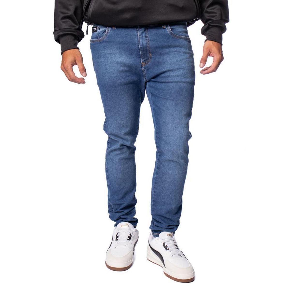 Calça Jeans Masculina Max Denim Super Skinny Azul