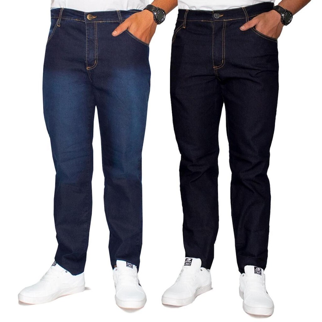 Calça Jeans Masculina tradicional ALMIX Kit 2