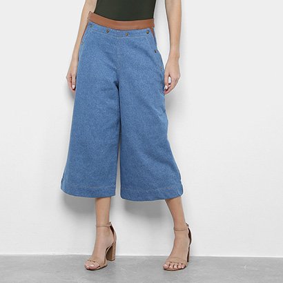 Calça Jeans Mob Pantacourt Feminina - Feminino