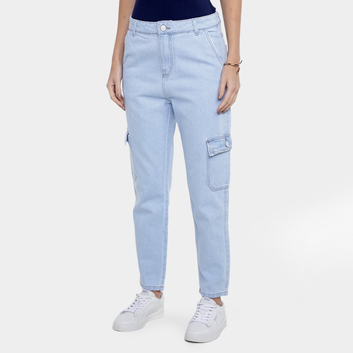 Calça Jeans Mom Sawary Feminina Menor preço em Calça Jeans Mom Sawary Feminina