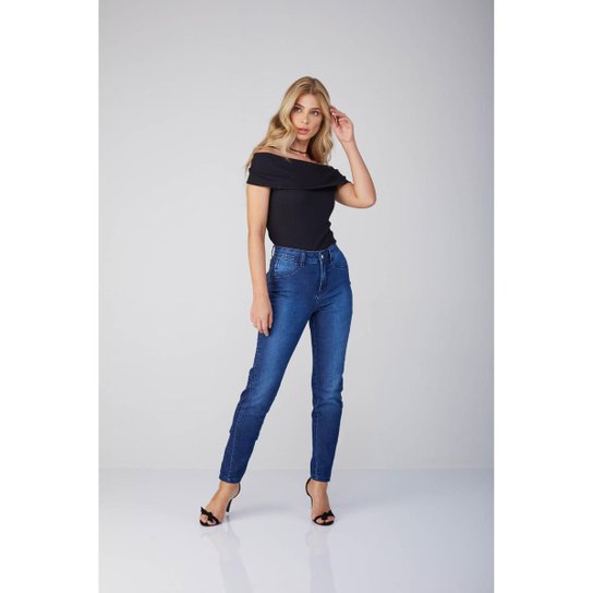 Calça Jeans Osmoze Mid Rise 6001100137 Azul - Azul - 44 - Azul Menor preço em Calça Jeans Osmoze Mid Rise 6001100137 Azul - Azul - 44 - Azul