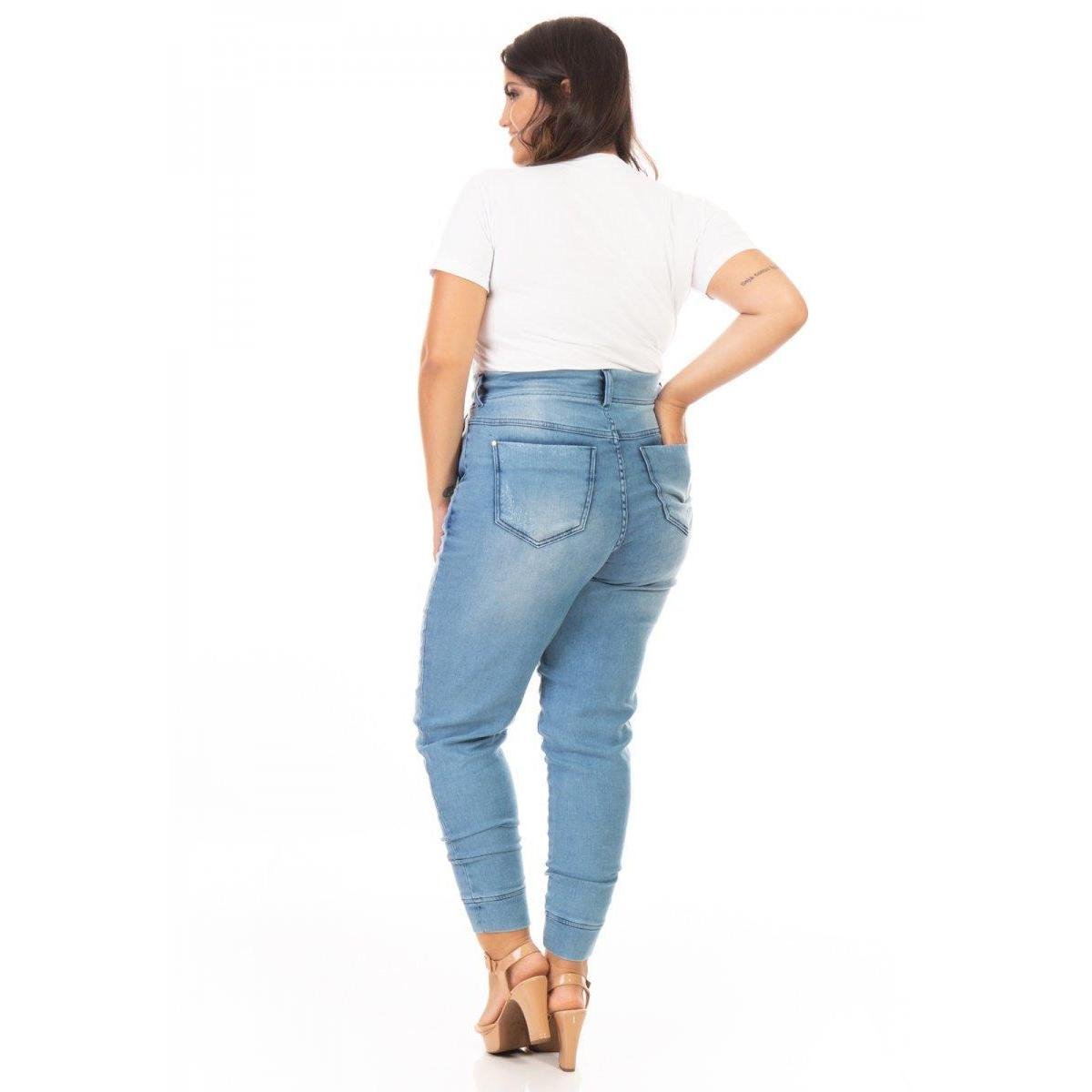 Calça Jeans Plus Size Jogger Feminina Netshoes