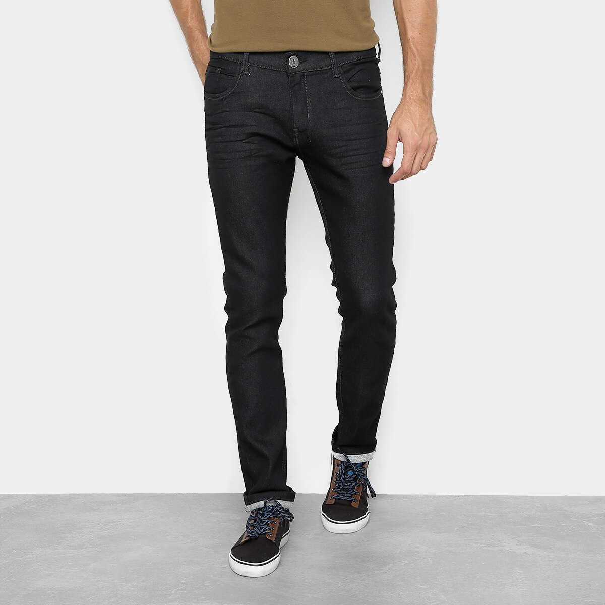 calça jeans moletinho feminina