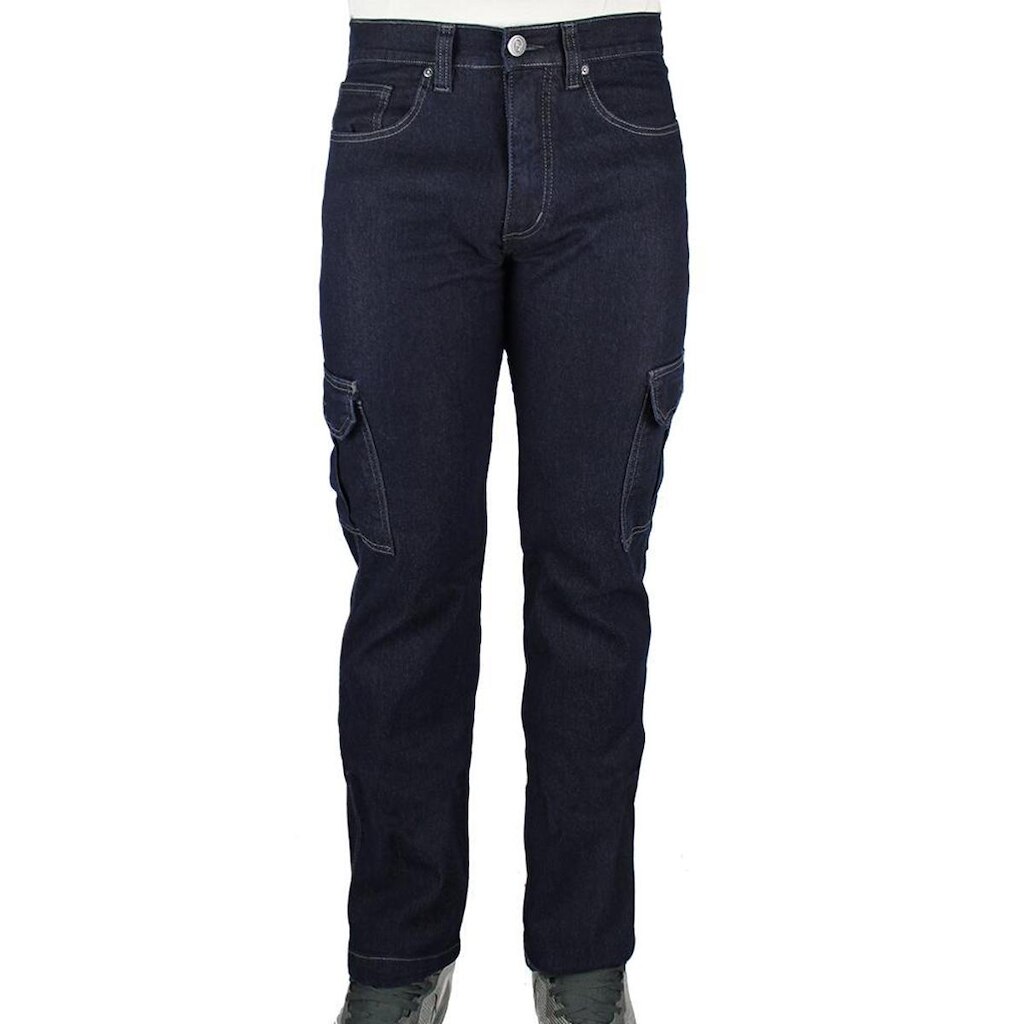 Calça Jeans R7jeans Masculina Modelo Cargo Com Elastano Lavagem Stone