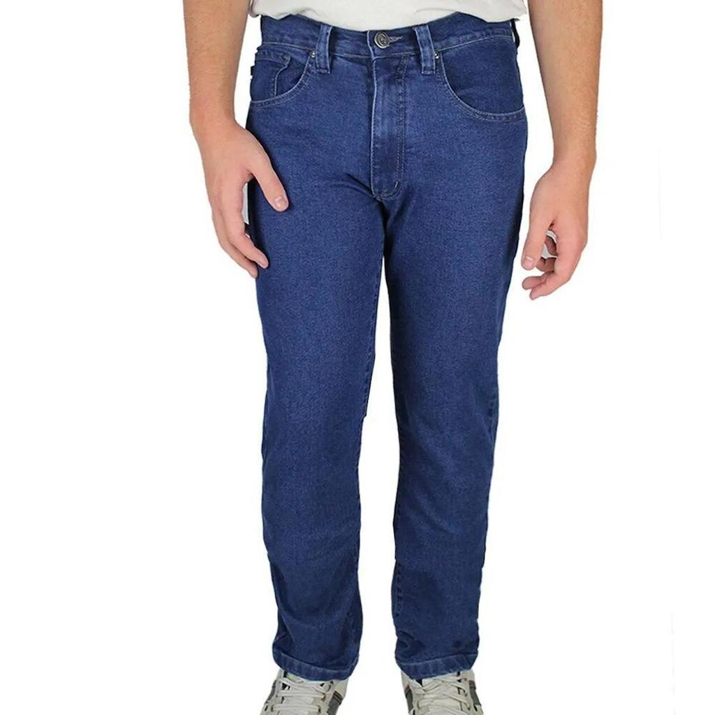 Calça Jeans R7Jeans Masculina Modelo Tradicional Com Elastano Azul