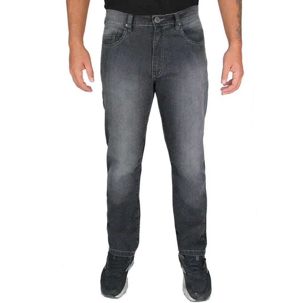 Calça Jeans R7Jeans Masculina Modelo Tradicional Com Elastano Preto